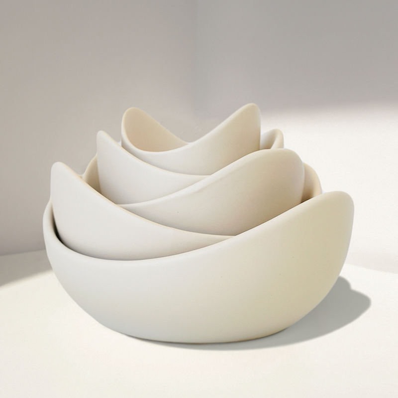 Natalia Ceramic Bowls (Blush Pink)
