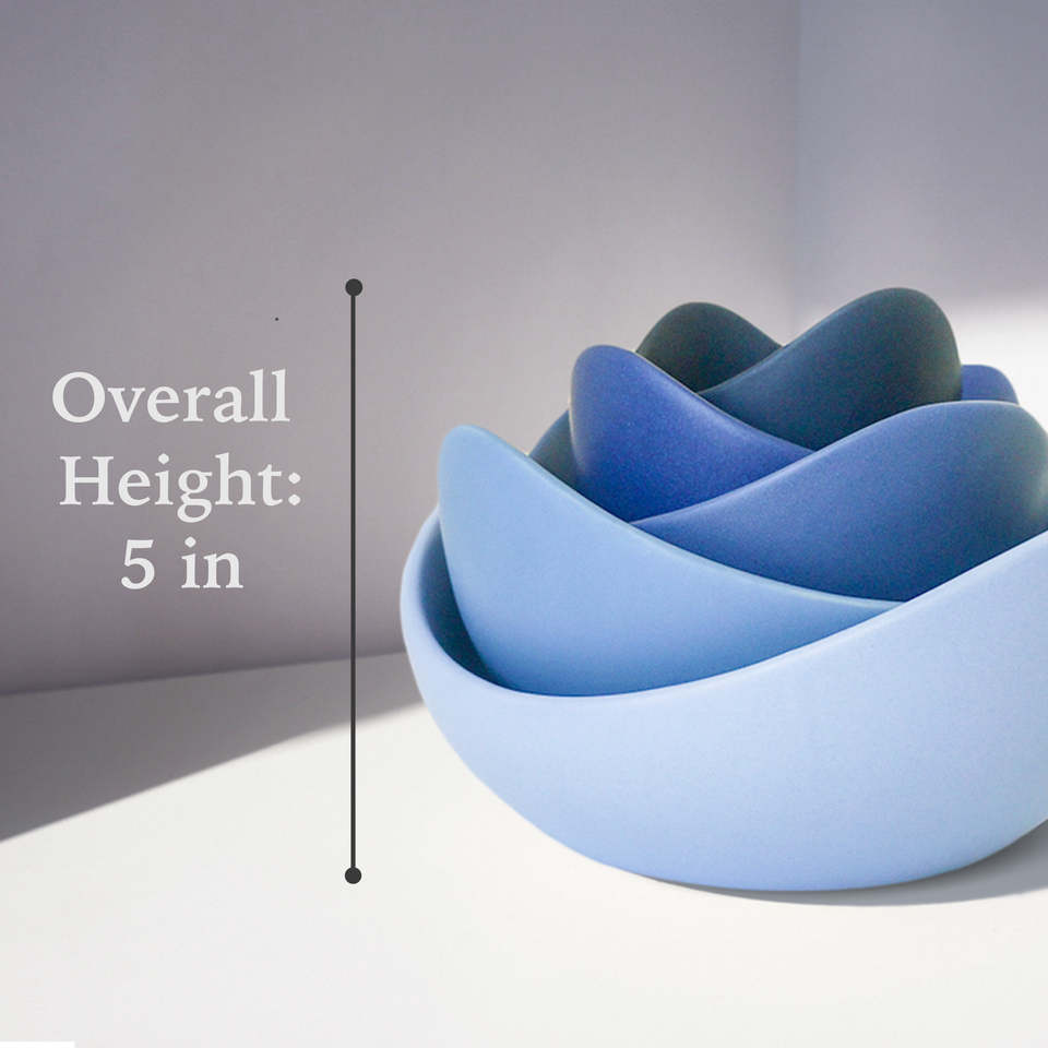 Natalia Ceramic Bowls (Azure Blue)