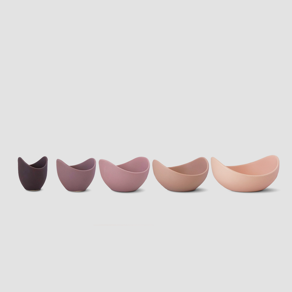Natalia Ceramic Bowls (Blush Pink)