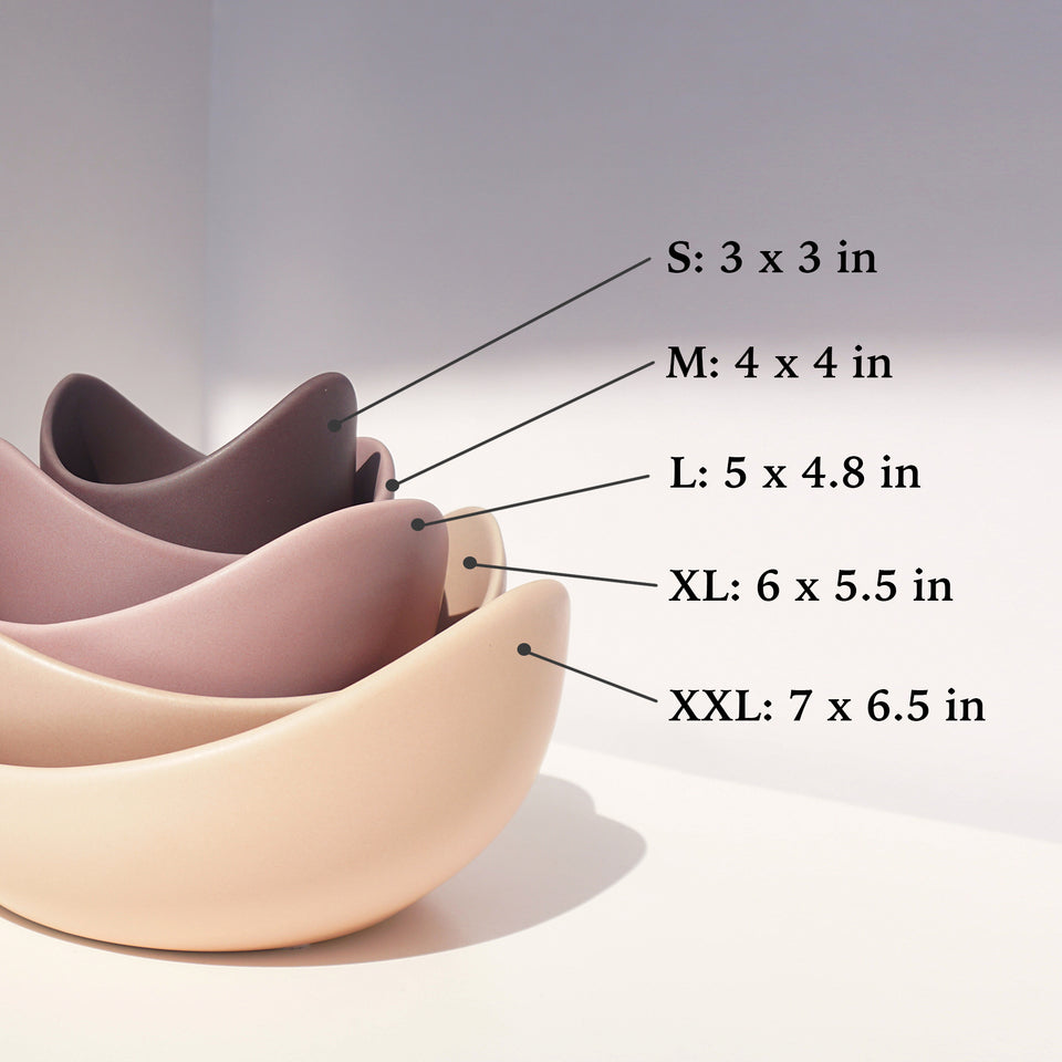 Natalia Ceramic Bowls (Blush Pink)