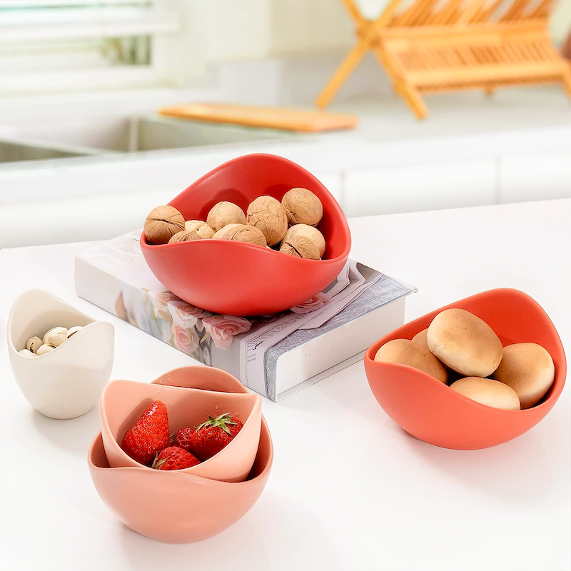 Natalia Ceramic Bowls (Papaya Red)