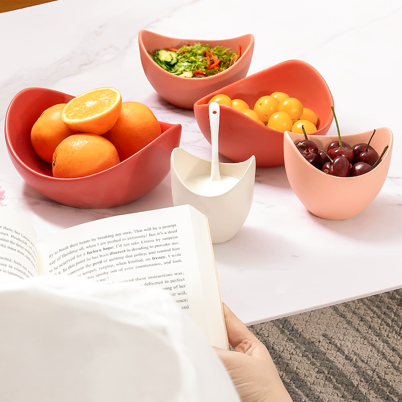 Natalia Ceramic Bowls (Papaya Red)