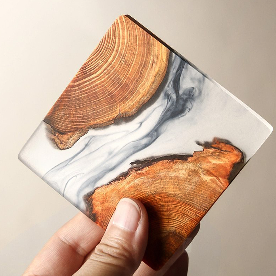 Preserved Resin Coasters