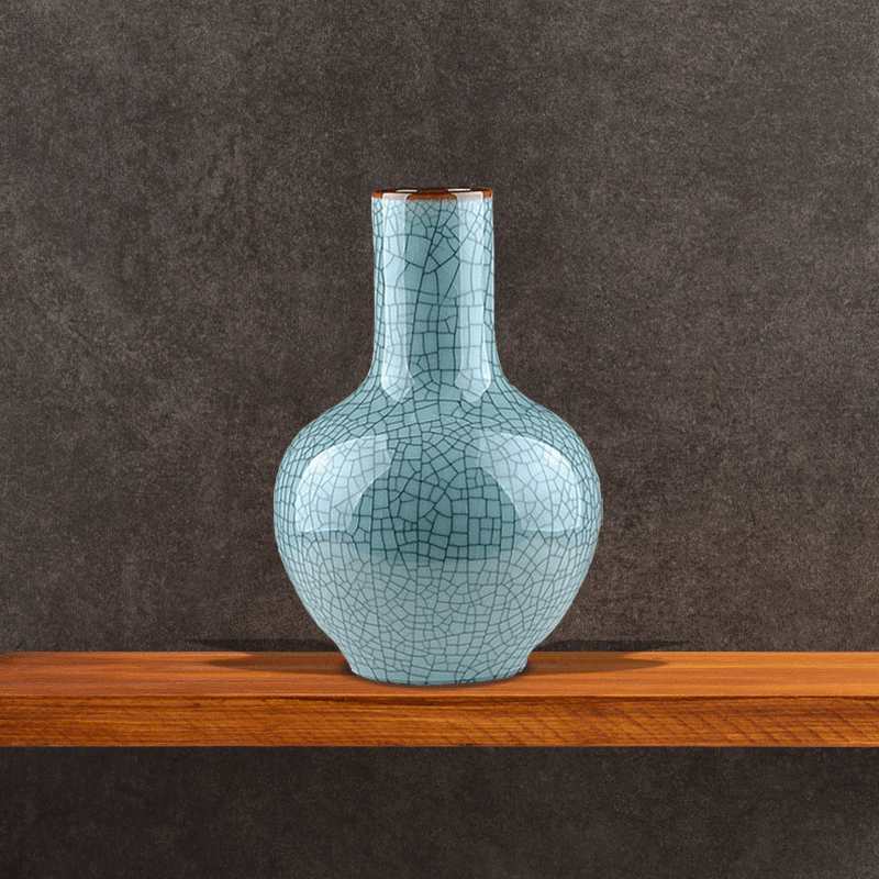 Baby Blue Decanter Vases