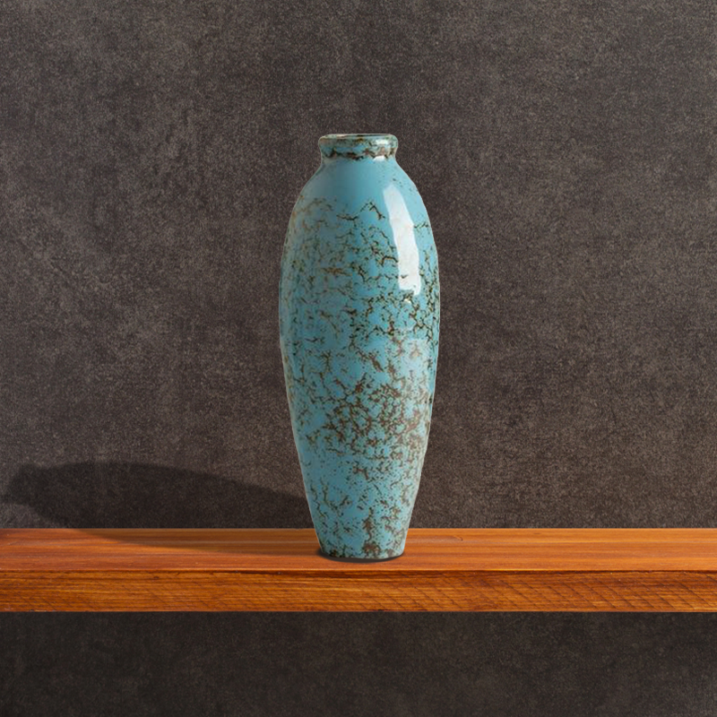 Corroded Aqua Vase