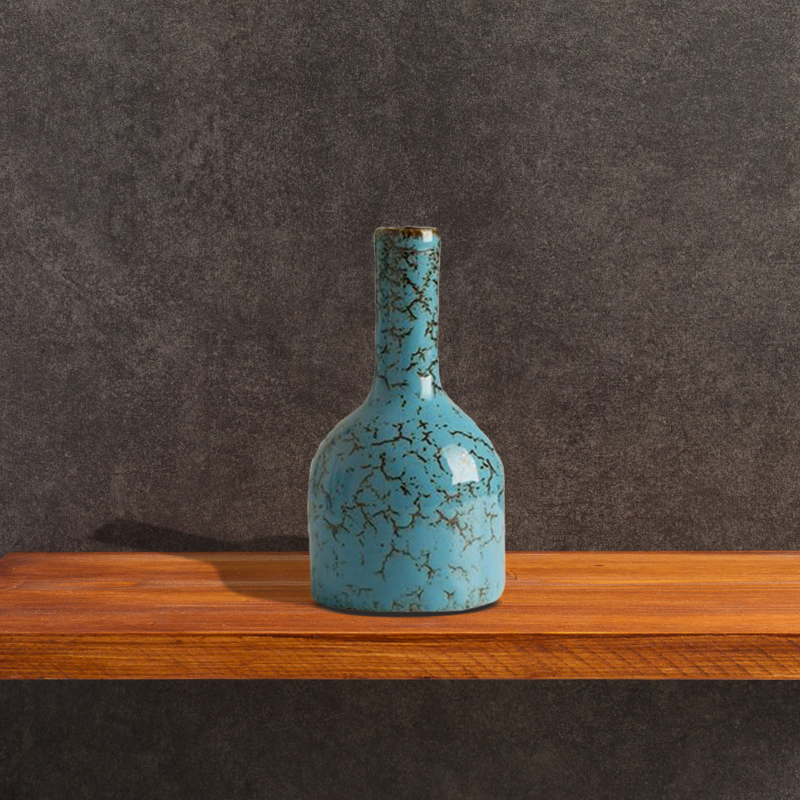 Corroded Aqua Vase