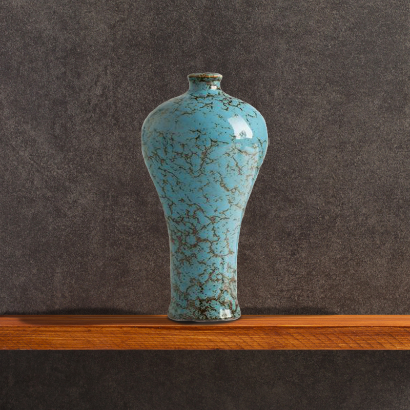 Corroded Aqua Vase