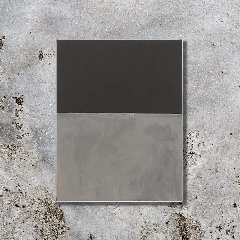 Untitled (Black on Grey- Large Print)