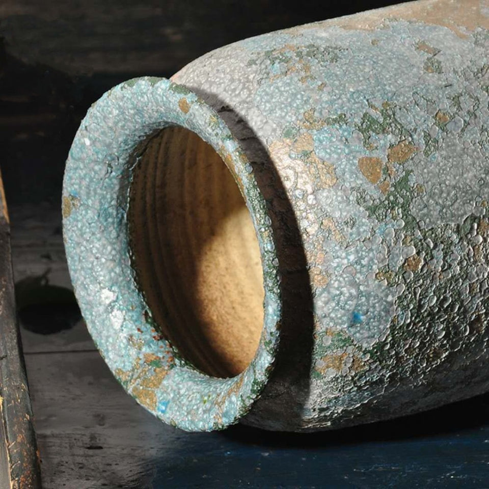 Corroded Copper Planter