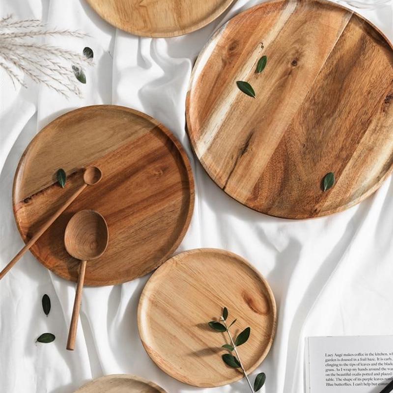 acacia wooden plates