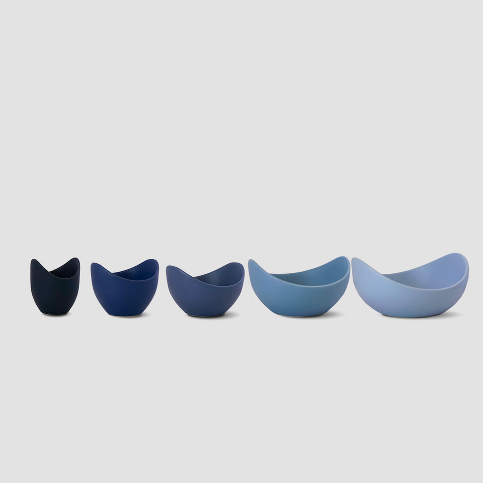 Natalia Ceramic Bowls (Azure Blue)