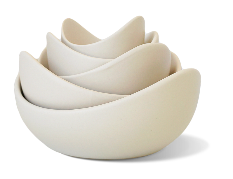 Natalia Ceramic Bowls (Butter Cream)