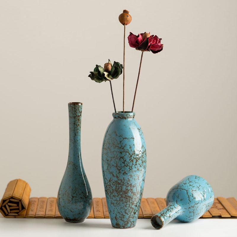 Corroded Aqua Vase