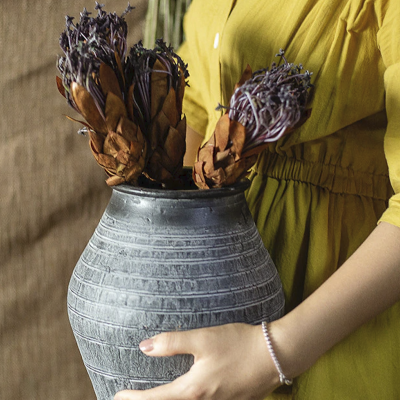 Chalky Antique Amphora Vase