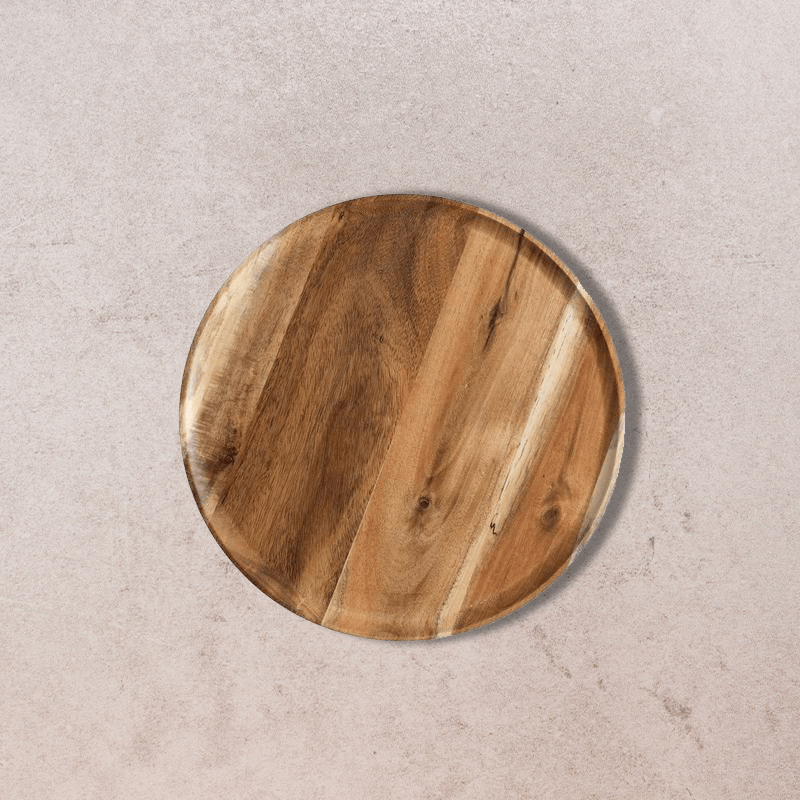 acacia wooden plate