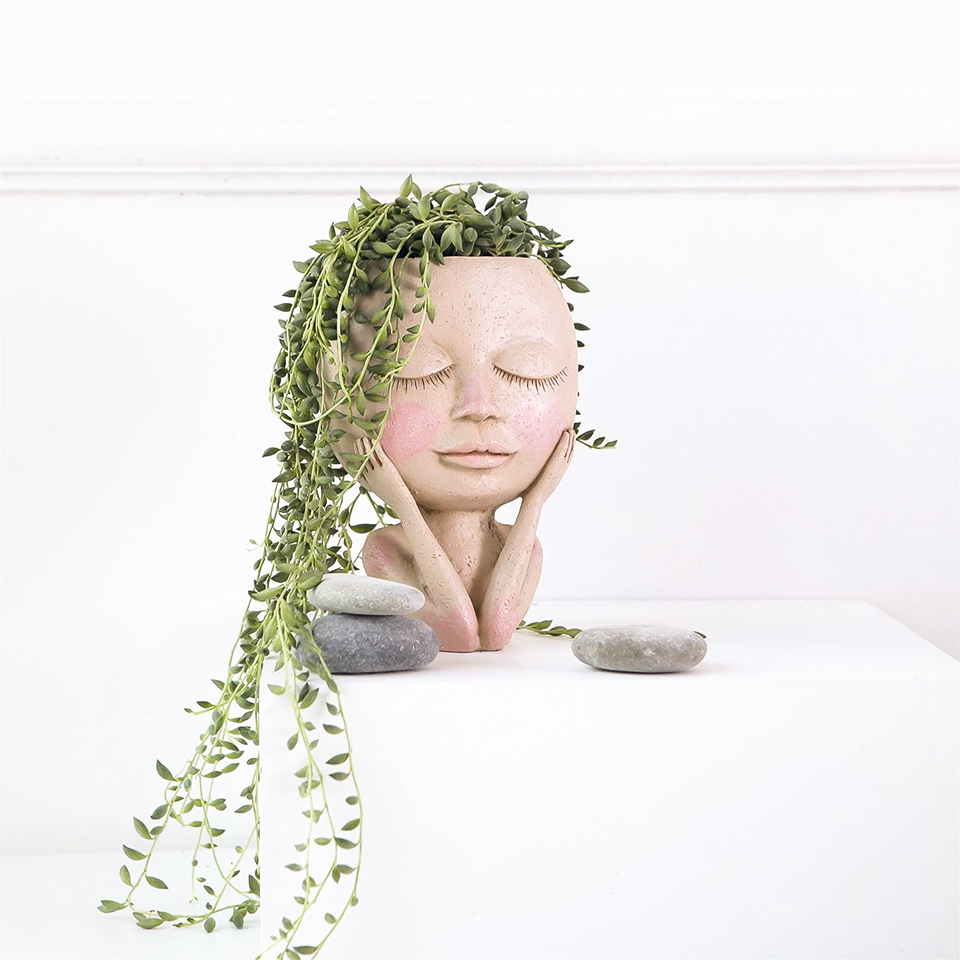 aimebby face flower pot head planter The Daydream Planter – Wabi Aesthetic