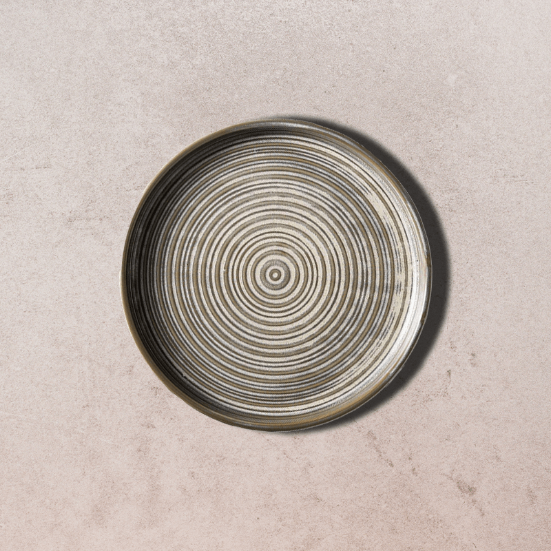 Concentric circle pattern plate