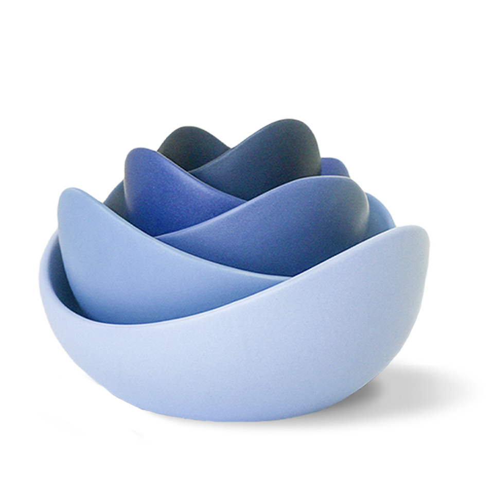 Natalia Ceramic Bowls (Azure Blue)