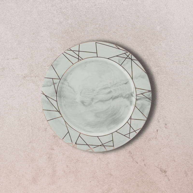 White Marble Boutique Dinner Plate 