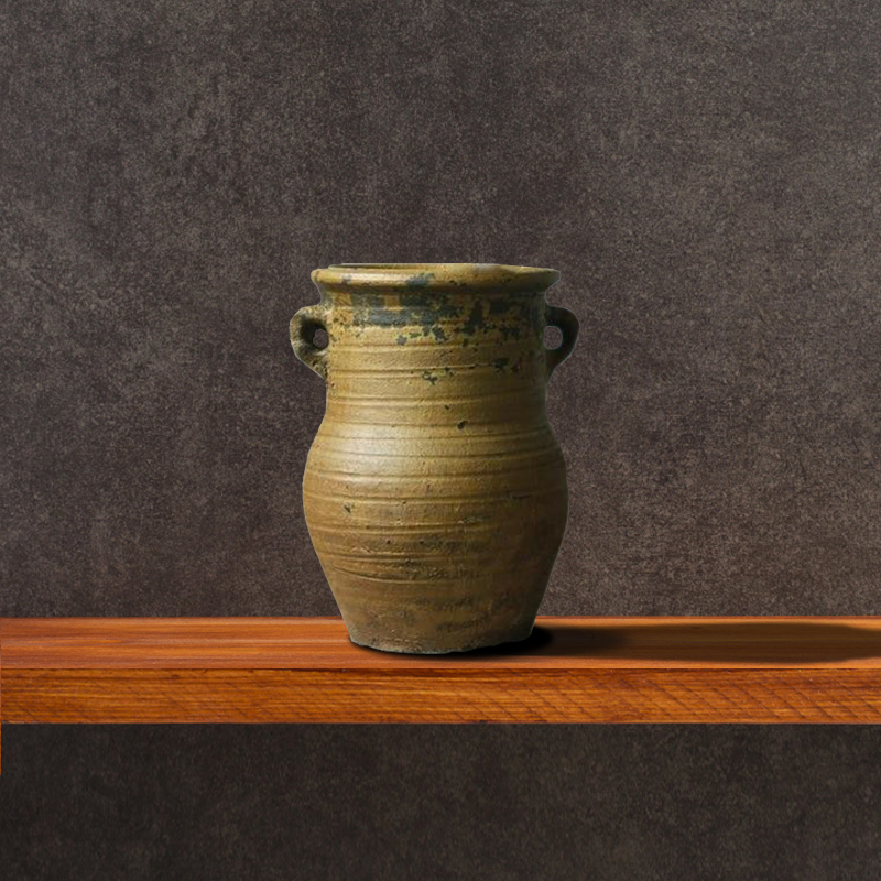 Eroded Earthenware Amphora Vase