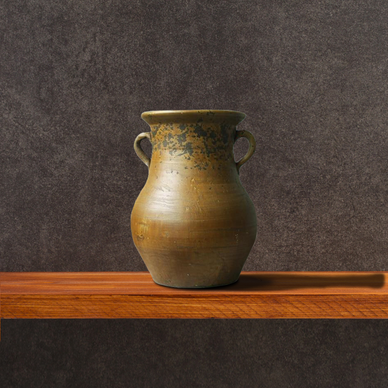 Earthenware Brown Amphora Vase