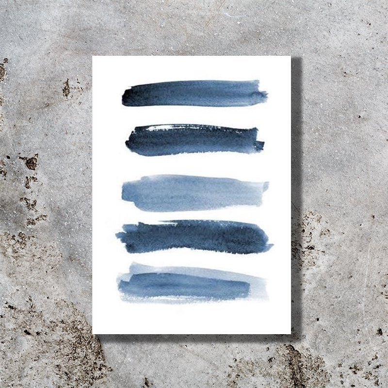 Pinceau Bleu (Medium-Size Print)