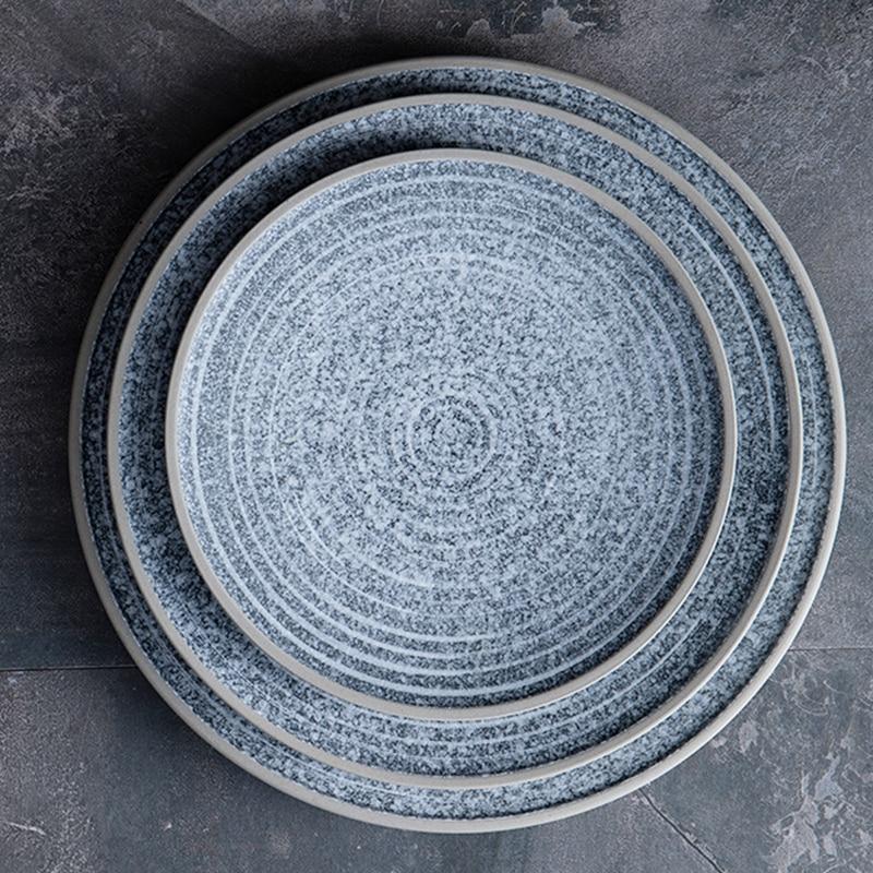 Blue Granite Stone  Dinner Plates