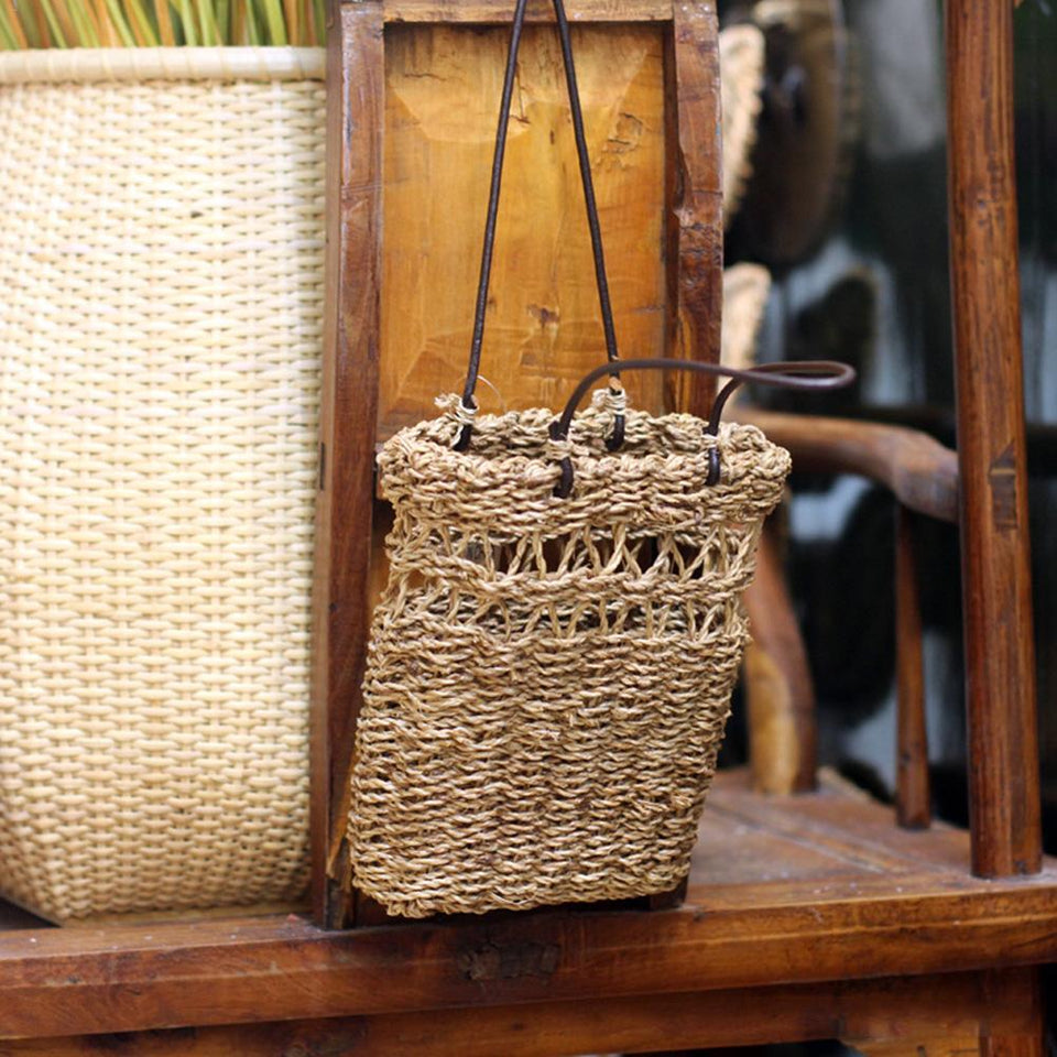 Coarse rattan  hanging Woven Basket