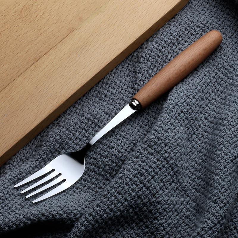 Pine Handle Flatware Set