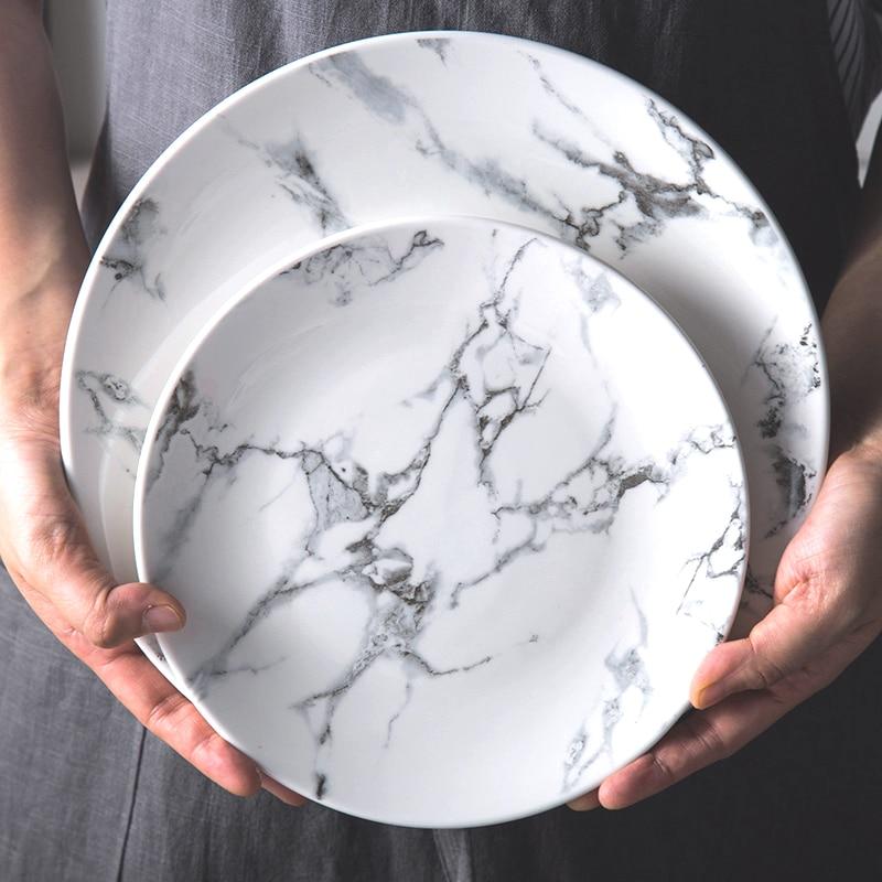 White Marble plates